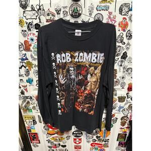 1998 Rob Zombie Hellbilly Deluxe Long Sleeve Shirt Delta Tag Size XL